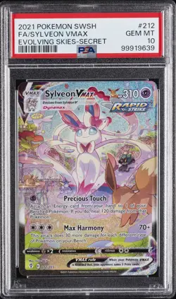 2021 POKEMON SWORD & SHIELD EVOLVING SKIES SECRET FULL ART/SYLVEON VMAX PSA 10 - Image 1