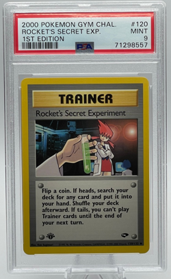 2000 POKEMON GYM CHALLENGE #120 ROCKET'S SECRET EXPERIMENT 1ST EDITION PSA 9 MT - Image 1