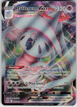 Pokemon Hatterene VMAX Ultra Rare Crown Zenith 066/159 NM - Image 1