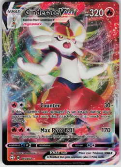 Pokemon Cinderace VMAX Ultra Rare Shining Fates 019/072 NM - Image 1