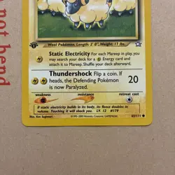 Mareep 1st Edition Neo Genesis 65/111 WOTC Vintage Pokemon - LP - Image 4