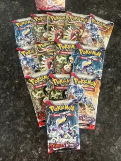 13x Pokemon TCG Scarlet and Violet Base Set Booster Pack New and Sealed - Image 1