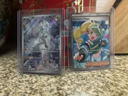 Pokemon N's Reshiram 167/159 Sv09Journey Together IR & DRI Emcee’s Hype 220/182 - Image 1