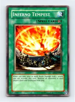 Inferno Tempest Common Yu-Gi-Oh! Movie Exclusive Pack EP1-EN007 LP - Image 1