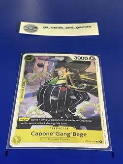Capone Gang Bege (OP04-100) R Kingdoms of Intrigue (Foil) One Piece CCG English - Image 1