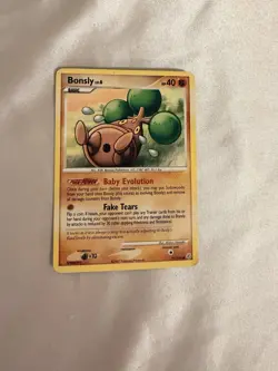 Pokemon Card - Bonsly Diamond and Pearl 71/130 Common Non Holo NM Near Mint TCG - Image 2