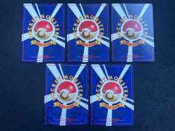 【NM】Pikachu set of 5 Old Back Gym,Base set,jungle etc Pokemon Cards Japanese - Image 2