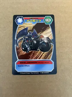 2002 Bandai Digimon BEELZEMON DT-32 Mega D-Tector Card Game #10 - NM - Image 1