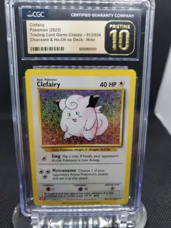 Clefairy 013/034 Trading Card Game Classic Holo | CGC Prestine 10 - Image 2