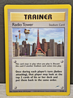 Radio Tower 95/105 Rare Neo Destiny Pokemon Card TCG Unlimited WOTC - Image 1