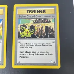 Pokemon Personality Test 102/105 & Broken Ground Gym 92/105 Trainer Card Lot - Image 3