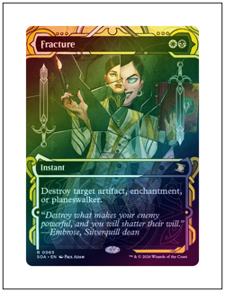 1x Fracture, Foil, Secrets of Strixhaven Mystical Archives, MTG NM - Image 1