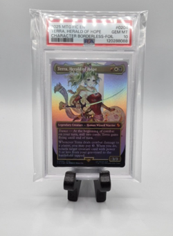 2025 MTG FINAL FANTASY COMMANDER #0204 TERRA, HERALD OF HOPE PSA 10 - Image 1