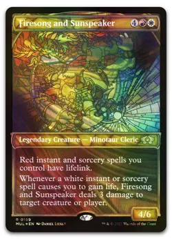Firesong and Sunspeaker (Halo Foil) #169 (NM) March of the Machine MUL Magic MTG - Image 1