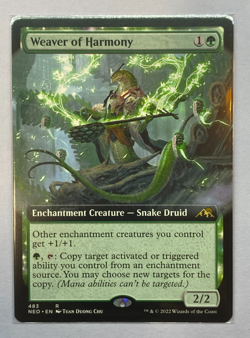 MTG - Kamigawa: Neon Dynasty - Weaver of Harmony - Extended Art - NM - Image 1