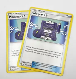 Pokegear 3.0 182b/214 x2 2x Pokemon Card 2019 Unbroken Bonds LP - Image 1