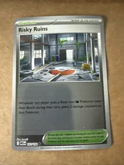 Pokemon Mega Evolution Risky Ruins 127/132 Reverse Holo NM - Image 1