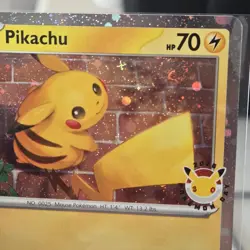 Double Swirl Pikachu Pokemon Day 2026 Promo Card And Coin Pokemon TCG - Image 3
