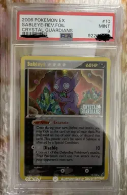 Pokemon TCG Sableye Crystal Guardians 10/100 - Image 1