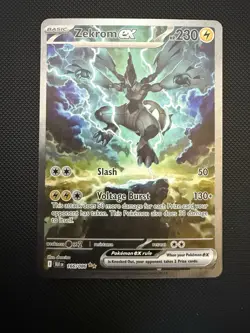 Pokemon TCG Zekrom Ex 166/086 Black Bolt Special Illustration Rare English - Image 1