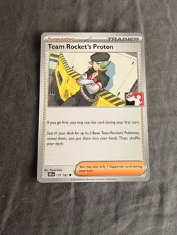 Team Rocket's Proton 177/182 Play! Pokemon Prize Pack Series 8 Non-Holo NM - Image 1