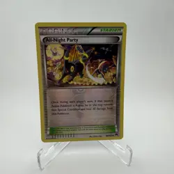 Pokemon All-Night Party 96/122 Breakpoint Reverse Holo Trainer Stadium Uncommon - Image 2