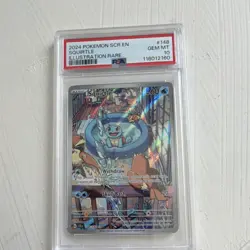 Pokemon Squirtle Illustration Rare Holo 148/142 Stellar Crown PSA 10 2024 - Image 1
