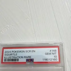 Pokemon Squirtle Illustration Rare Holo 148/142 Stellar Crown PSA 10 2024 - Image 5
