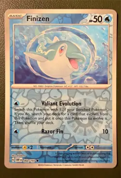 Pokemon TCG Finizen 60/197 Obsidian Flames SV3 Reverse Holo NM - Image 1