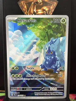 Pokemon TCG Heracross 194/193 Sv02: Paldea Evolved Illustration Rare - Image 1