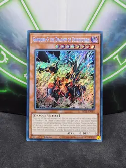 Yugioh Gandora-G The Dragon Of Destruction LEDE-EN001 Secret Rare 1st Edition NM - Image 1