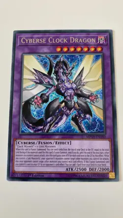 Yu-Gi-Oh! Cyberse Clock Dragon MP19-EN180 Rare Mint 1st Edition - Image 1