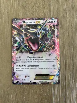 Pokemon Rayquaza EX XY69 Holo Promo Shiny Card 170 HP Aeroscream EX XY - Image 1