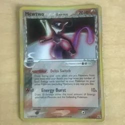 Pokemon TCG Mewtwo Delta Species Holofoil HP EX Delta Species Card 12/113 - Image 1