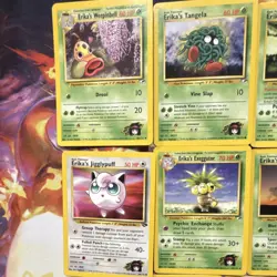 Pokemon TCG Gym Heroes 8 Card Lot - Erika's Weepinbell, Tangela, Oddish - Image 2