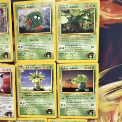 Pokemon TCG Gym Heroes 8 Card Lot - Erika's Weepinbell, Tangela, Oddish - Image 3