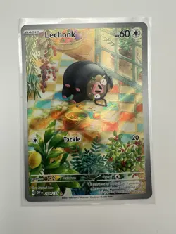 Lechonk Pokemon TCG Sv03: Obsidian Flames Holo Illustration Rare Card 209/197 NM - Image 1
