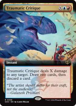 Traumatic Critique (FOIL) x1 - MTG Secrets of Strixhaven SOS #358 - Image 1