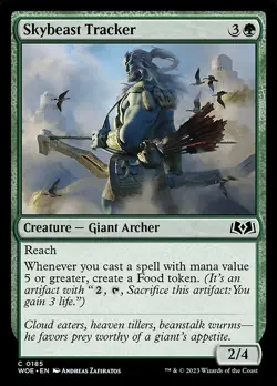 NM Foil Skybeast Tracker, MTG, Wilds of Eldraine, Magic the Gathering, 185 - Image 1
