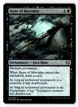 Rune of Mortality 108 Kaldheim Foil LP - Image 1