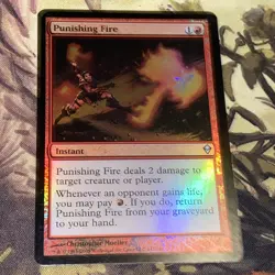 Punishing Fire X1 Mtg Zendikar Nm Foil - Image 1