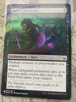 Kaya's Ghostform 94 Common War of the Spark Magic: The Gathering Near Mint - Image 1
