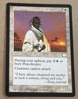 Peacekeeper - Weatherlight - MTG - Magic the Gathering - LP - Image 1