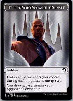 Emblem - Teferi, Who Slows the Sunset T Innistrad: Midnight Hunt 17 LP - Image 1