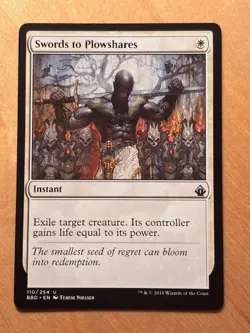 Magic the Gathering MTG Swords to Plowshares Battlebond NM - Image 1