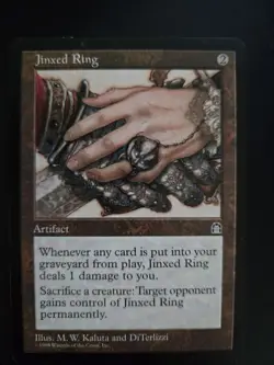 Jinxed Ring LP Stronghold MTG FREE SHIPPING - Image 1