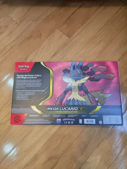 Pokemon TCG Mega Lucario Ex Preimun Figure Collection Box - Factory Sealed - Image 2