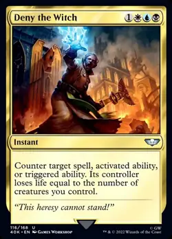 Deny the Witch [Universes Beyond: Warhammer 40,000] Magic MTG - Image 1