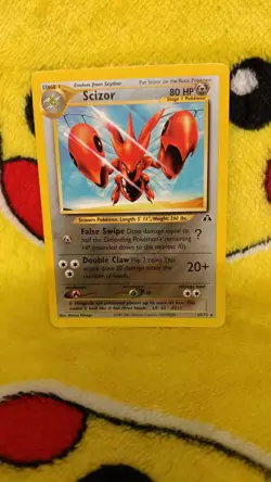 Vintage Pokemon 2001 Neo Discovery Scizor Rare NM - Image 1