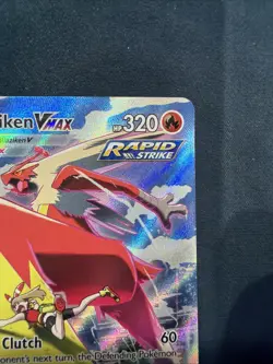 Pokemon Blaziken VMAX Ultra Rare Full Art Rapid Strike Holo TG15/TG30 - Image 3